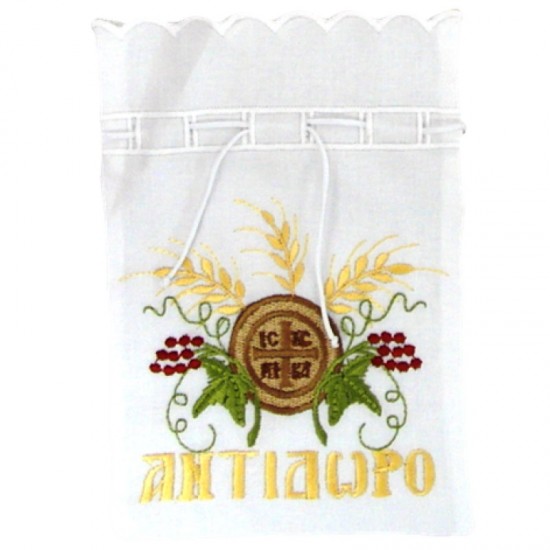 Χρυσοκέντητη θήκη για αντίδωρο ΙΧΝΚ